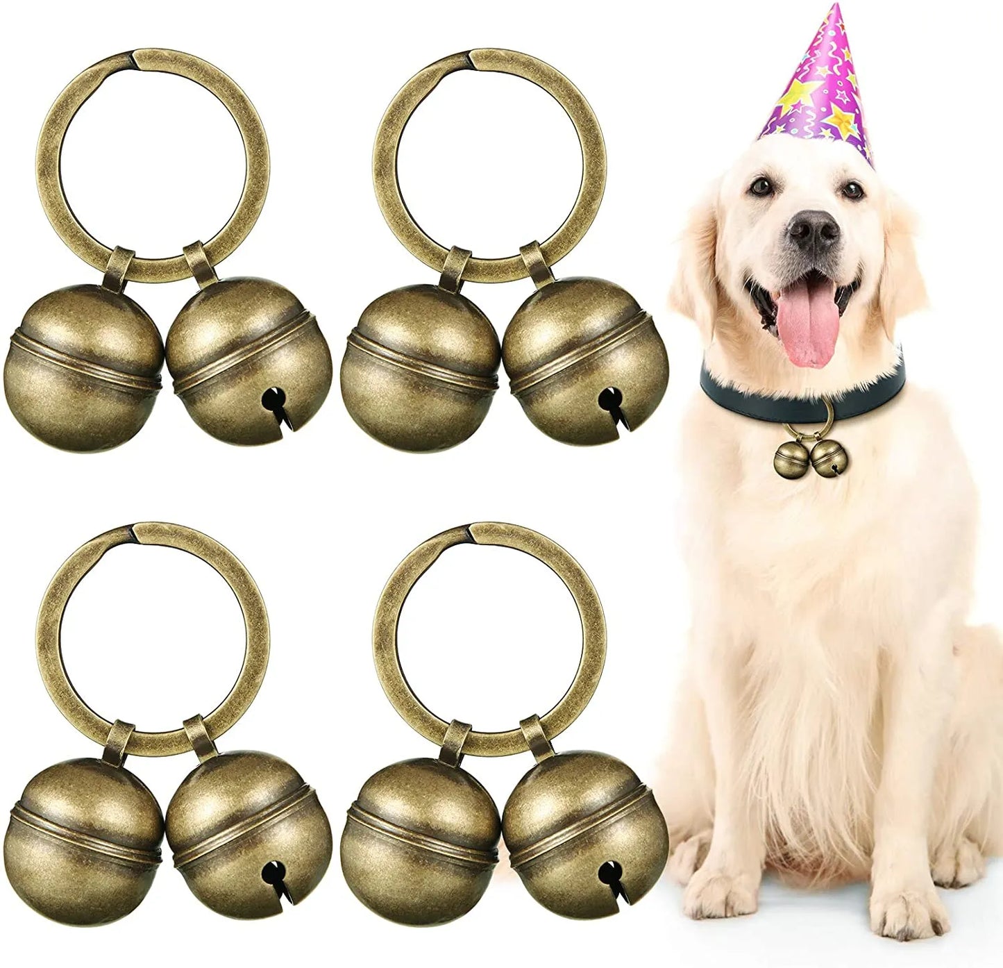 Cat Dog Bronze Collar Brass Bells - Pet Market Palace