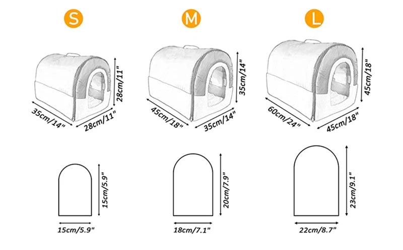 Cozy Indoor Dog House: Soft & Warm Nest for Small to Medium Pets