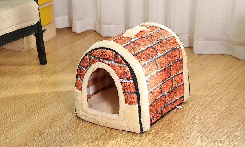 Cozy Indoor Dog House: Soft & Warm Nest for Small to Medium Pets