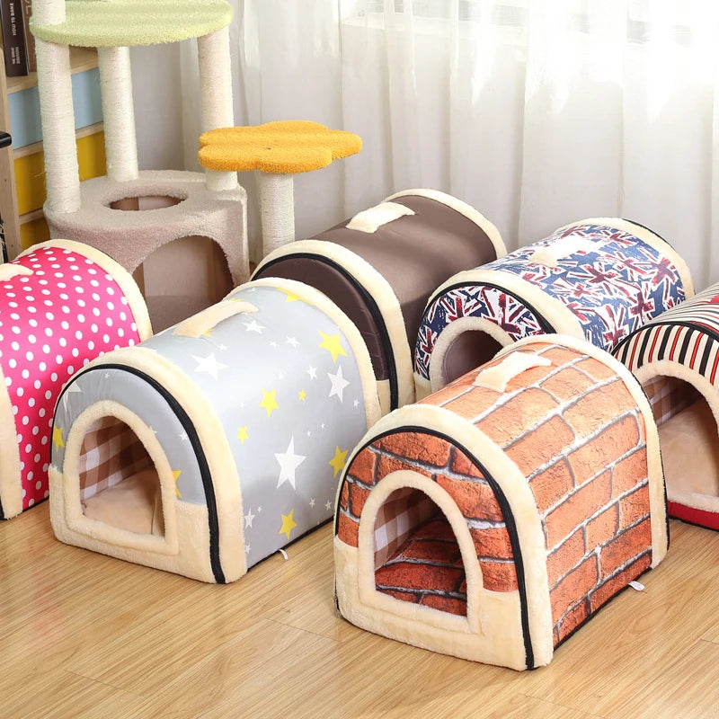 Cozy Indoor Dog House: Soft & Warm Nest for Small to Medium Pets