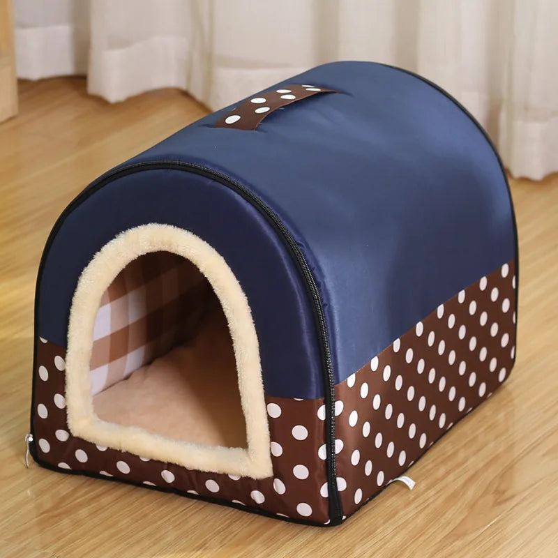 Navy Blue Pet House