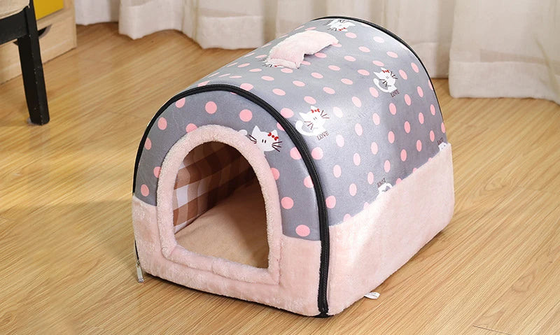 Cozy Indoor Dog House: Soft & Warm Nest for Small to Medium Pets