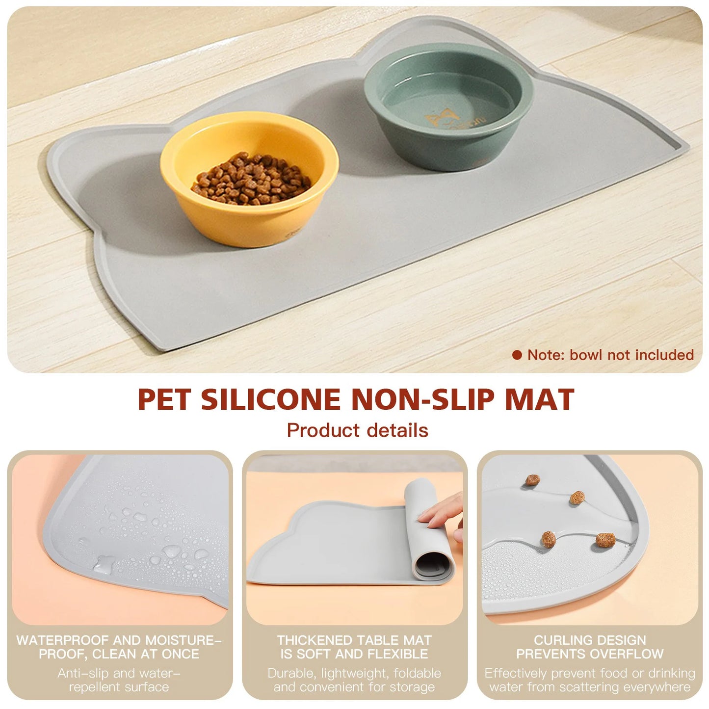 Pet Silicone Food Mat - Pet Market Palace