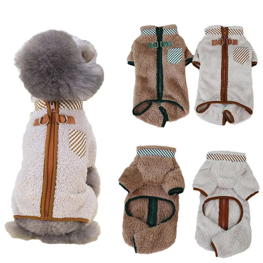 cotton flannel Dog Jumpsuit Clothes - Pet Market Palace