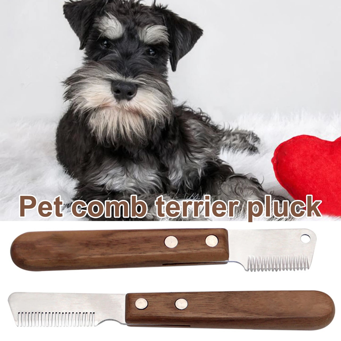 Handle Dog Stainless Steel Brushes, For all kind of dog breeds, cats and horses - Pet Market Palace