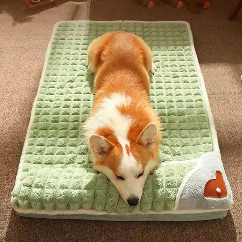 Comfort Winter Thickened Orthopedic Dog Bed - Pet Market Palace