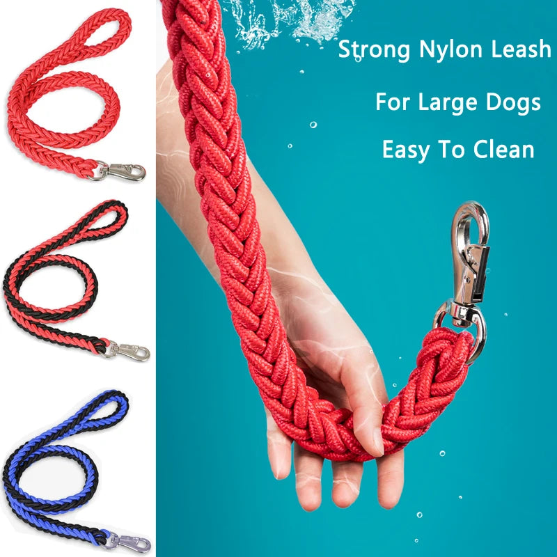 Strong & Durable Dog Leash with Heavy-Duty Buckle – Ideal for Big Breeds