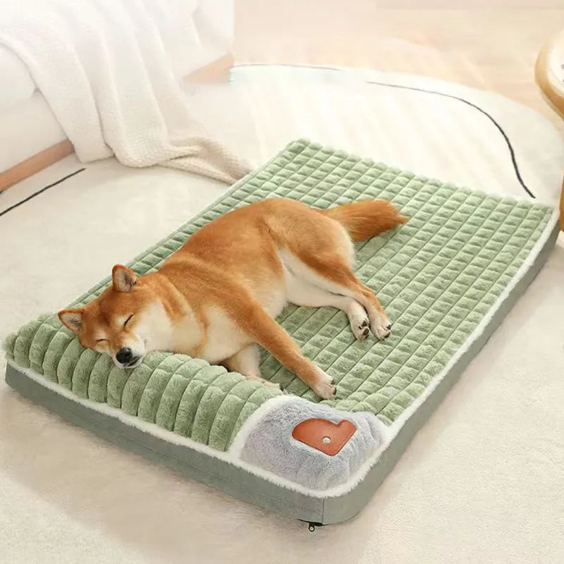 Comfort Winter Thickened Orthopedic Dog Bed - Pet Market Palace