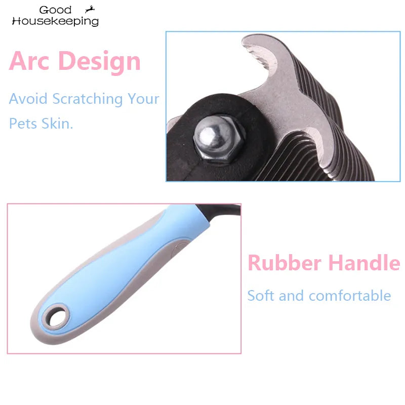 Pets Fur Knot Cutter Dog Grooming Shedding Tools Pet Cat Hair Removal Comb Brush Double sided Pet Products Suppliers - Pet Market Palace