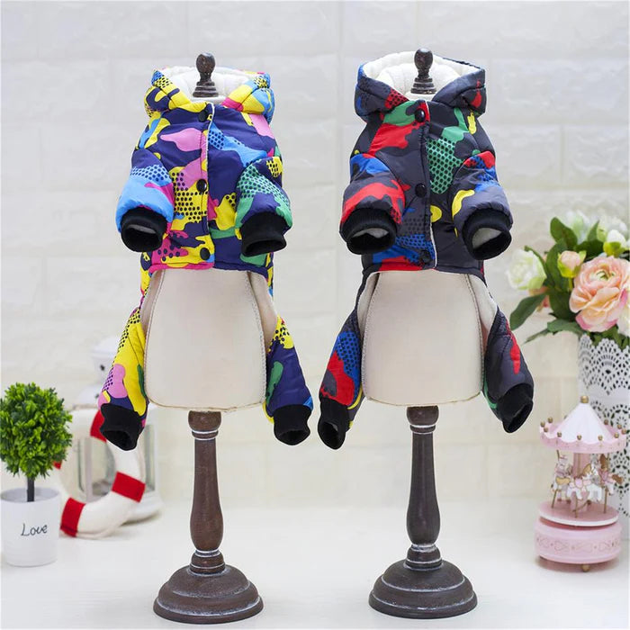 Waterproof Colourful Dog Hoodie