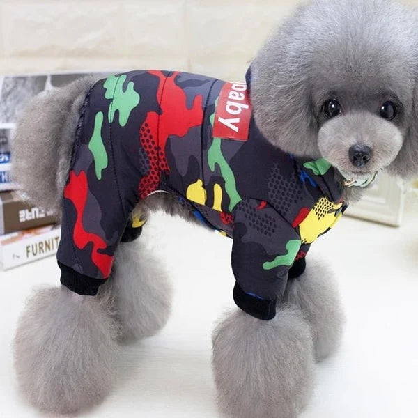 Waterproof Colourful Dog Hoodie